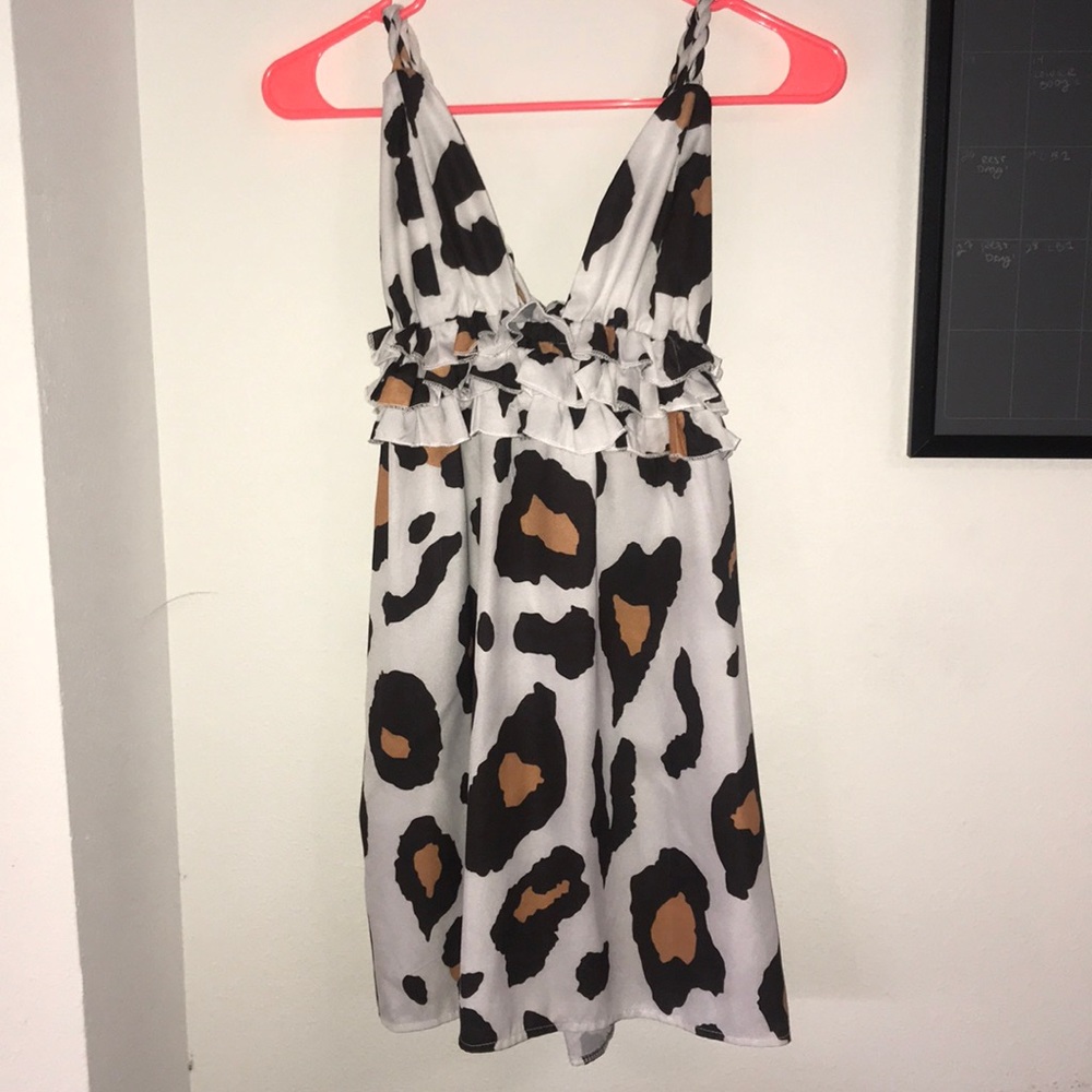 Sabo skirt leopard mini dress